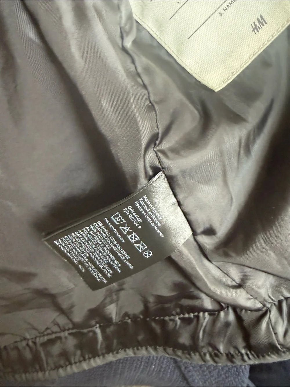 H&M leather bomber jacket size 6-7